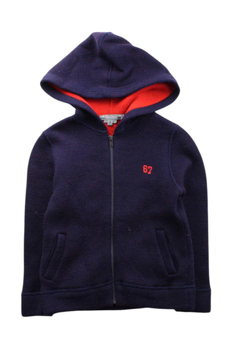 A Navy Hooded Sweatshirts from Bonpoint in size 3T for neutral. (Front View)