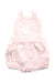 A Pink Overall Shorts from Confiture in size 3-6M for girl. (Front View)