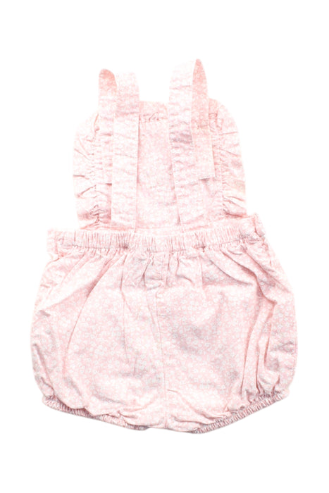 A Pink Overall Shorts from Confiture in size 3-6M for girl. (Back View)