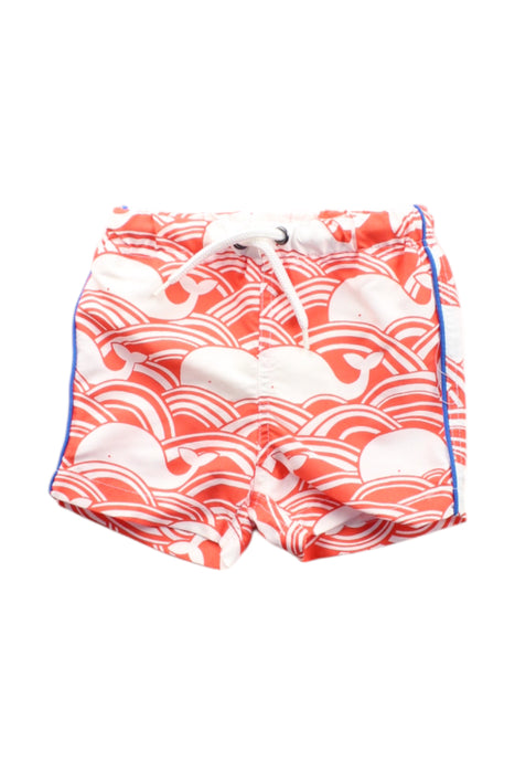 A Red Swim Shorts from Boden in size 3-6M for boy. (Front View)