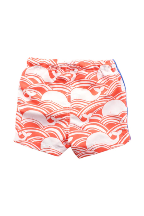 A Red Swim Shorts from Boden in size 3-6M for boy. (Back View)