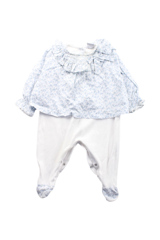 A White Pants Sets from Pepa London in size 3-6M for neutral. (Front View)
