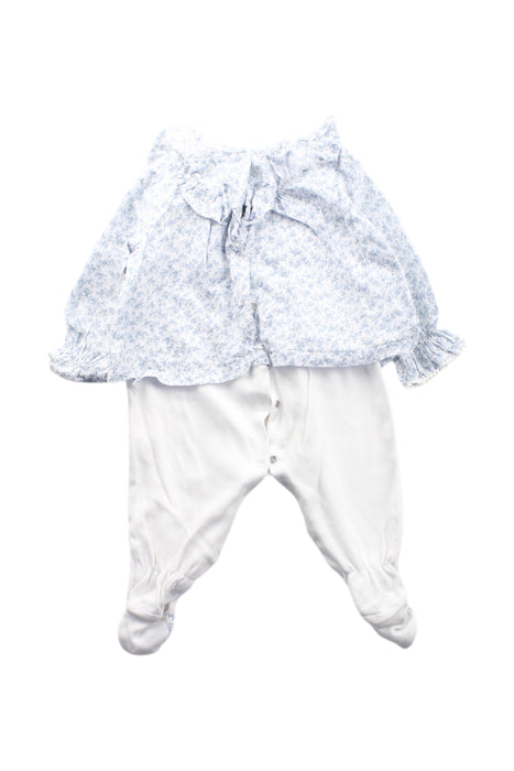 A White Pants Sets from Pepa London in size 3-6M for neutral. (Back View)