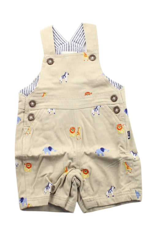 A Beige Overall Shorts from Jojo Maman Bébé in size 3T for neutral. (Front View)