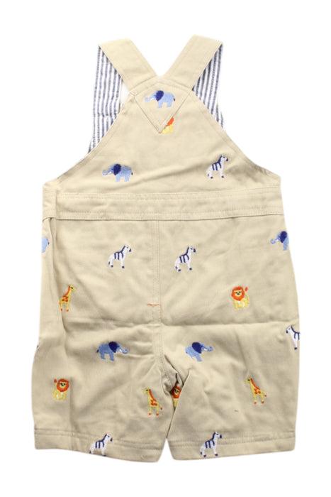 A Beige Overall Shorts from Jojo Maman Bébé in size 3T for neutral. (Back View)