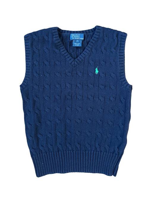 A Navy Sweater Vests from Polo Ralph Lauren in size 5T for neutral. (Front View)