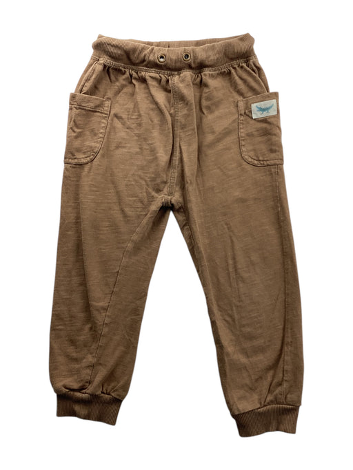 A Brown Casual Pants from Purebaby in size 3T for neutral. (Front View)
