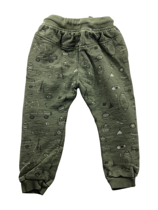 A Green Casual Pants from Purebaby in size 3T for neutral. (Back View)
