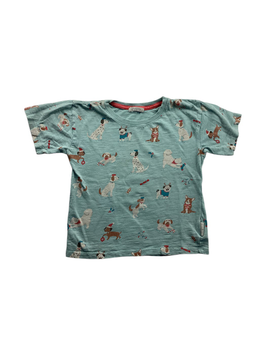 A Blue Short Sleeve T Shirts from Purebaby in size 4T for boy. (Front View)
