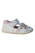 A White Sandals from Dr. Kong in size 3T for girl. (Front View)