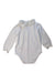 A White Long Sleeve Bodysuits from Knot in size 2T for neutral. (Front View)