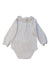 A White Long Sleeve Bodysuits from Knot in size 2T for neutral. (Back View)