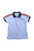 A Blue Short Sleeve Polos from Moncler in size 2T for neutral. (Front View)