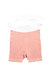 A White Short Sleeve Rompers from Momonittu in size 0-3M for neutral. (Back View)