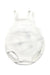A White Sleeveless Rompers from Seed in size 0-3M for neutral. (Front View)