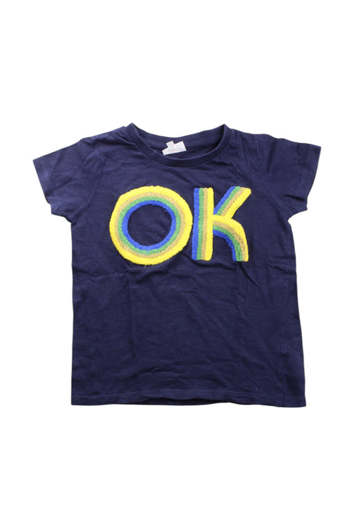 A Navy Short Sleeve T Shirts from Seed in size 5T for neutral. (Front View)