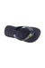 A Navy Flip Flops from Havaianas in size 4T for neutral. (Front View)