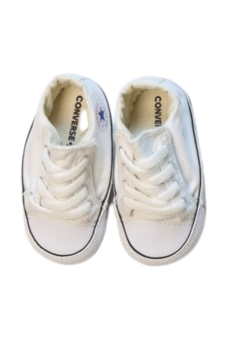 A White Sneakers from Converse in size 6-12M for neutral. (Front View)