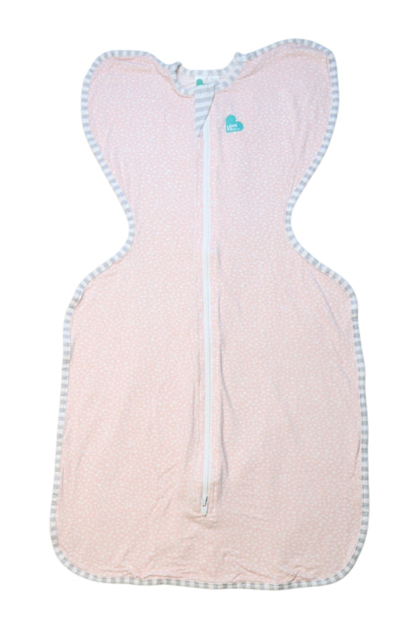 A Peach Swaddles from Love To Dream in size 3-6M for neutral. (Front View)