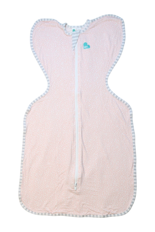 A Peach Swaddles from Love To Dream in size 3-6M for neutral. (Front View)