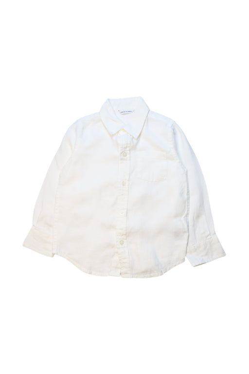 A White Long Sleeve Shirts from Janie & Jack in size 2T for neutral. (Front View)