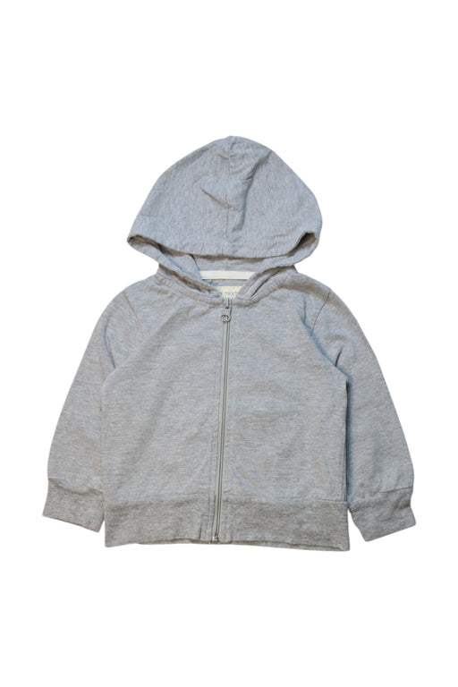 A Grey Zippered Sweatshirts from Mini Mioche in size 18-24M for neutral. (Front View)