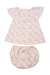 A Pink Dress Sets from Bonpoint in size 6-12M for girl. (Back View)
