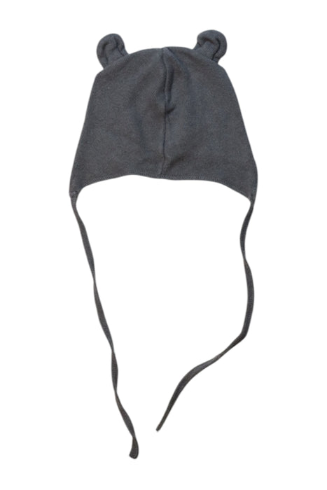 A Grey Winter Hats from Babe & Tess in size 6-12M for neutral. (Back View)