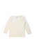 A Ivory Long Sleeve T Shirts from Petit Bateau in size 4T for neutral. (Front View)