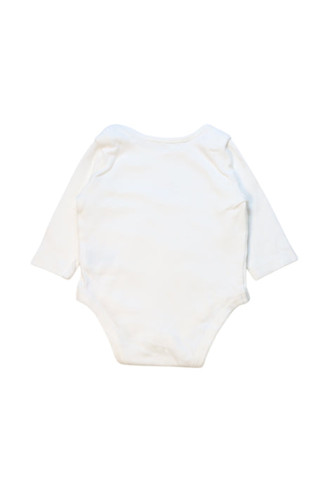 A White Long Sleeve Bodysuits from Mothercare in size 0-3M for neutral. (Back View)