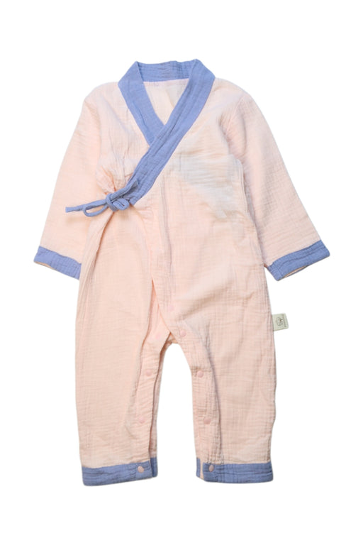 A Pink Long Sleeve Rompers from Primeval in size 12-18M for neutral. (Front View)