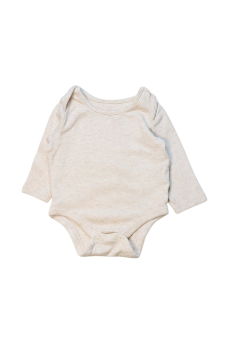 A Beige Long Sleeve Bodysuits from Mothercare in size Newborn for neutral. (Front View)