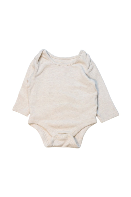 A Beige Long Sleeve Bodysuits from Mothercare in size Newborn for neutral. (Front View)