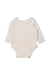 A Beige Long Sleeve Bodysuits from Mothercare in size Newborn for neutral. (Back View)