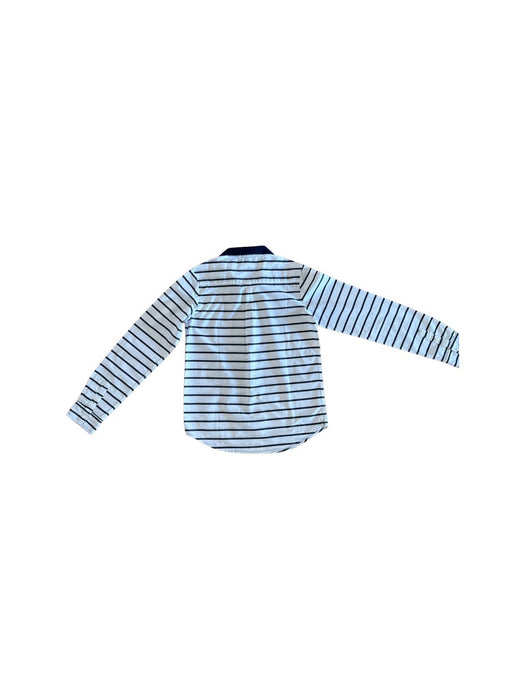 A Blue Long Sleeve Shirts from Jacadi in size 12Y for boy. (Back View)