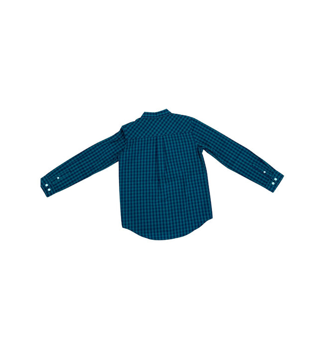 A Blue Long Sleeve Shirts from Cyrillus in size 12Y for boy. (Back View)