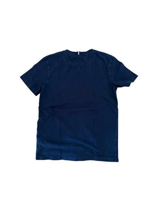 A Navy Short Sleeve T Shirts from Tommy Hilfiger in size 12Y for boy. (Back View)