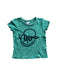 A Green Short Sleeve T Shirts from Seed in size 4T for boy. (Front View)