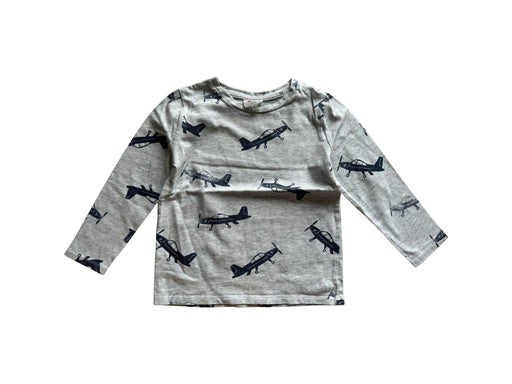 A Grey Long Sleeve T Shirts from Seed in size 4T for boy. (Front View)