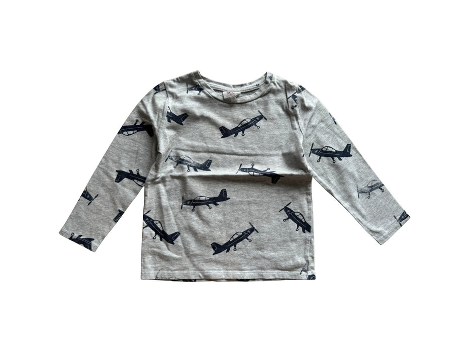 A Grey Long Sleeve T Shirts from Seed in size 4T for boy. (Front View)