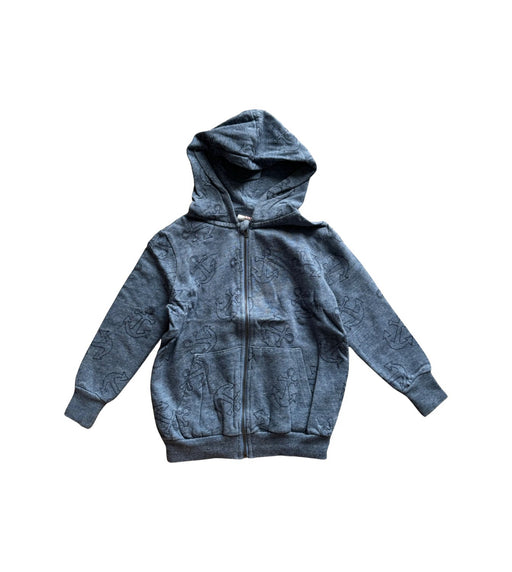 A Blue Hooded Sweatshirts from Seed in size 4T for boy. (Front View)