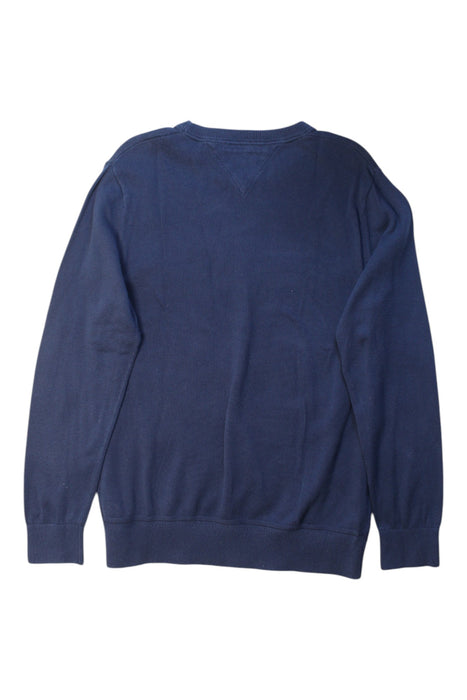 A Navy Crewneck Sweatshirts from Tommy Hilfiger in size 12Y for boy. (Back View)