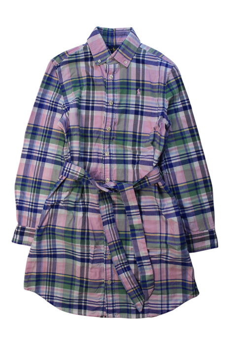 A Multicolour Long Sleeve Dresses from Ralph Lauren in size 10Y for girl. (Front View)