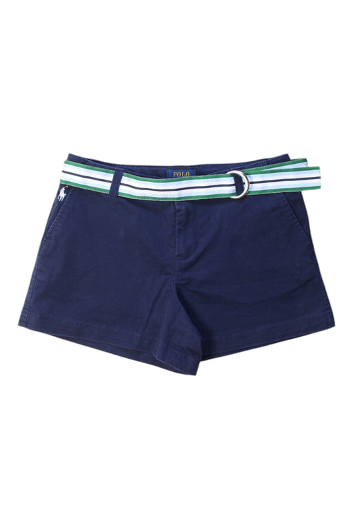 A Navy Shorts from Polo Ralph Lauren in size 10Y for girl. (Front View)
