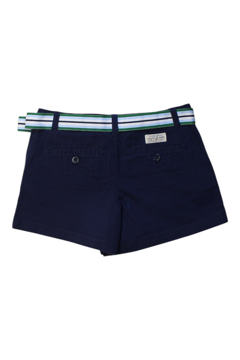 A Navy Shorts from Polo Ralph Lauren in size 10Y for girl. (Back View)