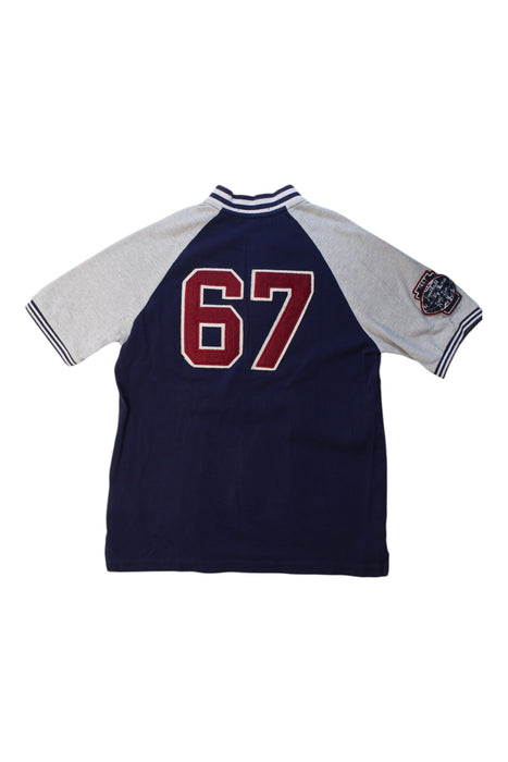 A Navy Short Sleeve Polos from Polo Ralph Lauren in size 10Y for boy. (Back View)