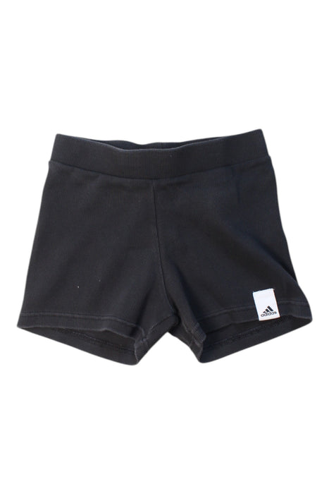 A Black Shorts from Adidas in size 4T for girl. (Front View)