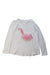 A White Long Sleeve Tops from Seed in size 7Y for girl. (Front View)