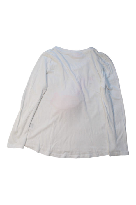 A White Long Sleeve Tops from Seed in size 7Y for girl. (Back View)