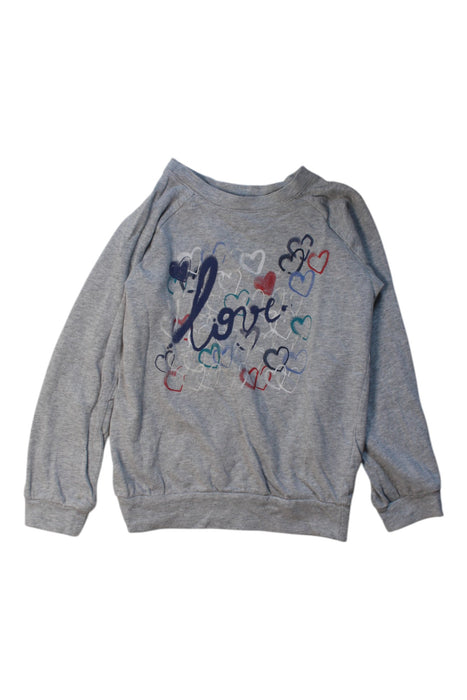 A Grey Crewneck Sweatshirts from Bonpoint in size 6T for girl. (Front View)